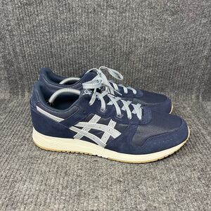 NEW ASICS Lyte Classic Midnight Navy Blue Suede Casual Shoes Mens Size 12